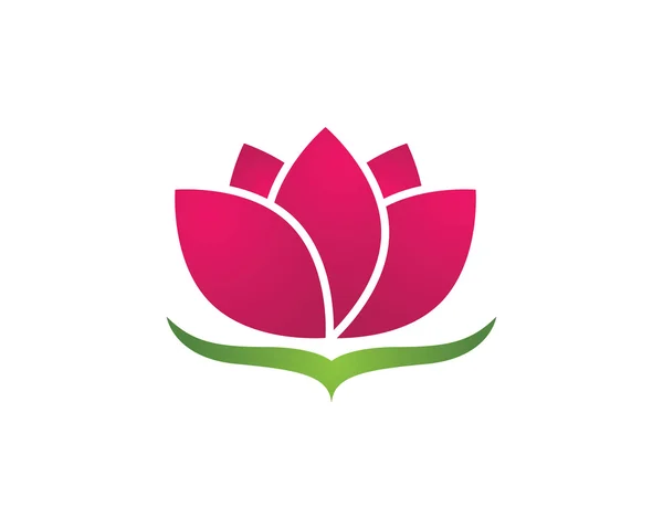 Schönheit Vektor Blumen Logo — Stockvektor