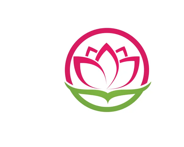 Piękno kwiatów wektor Logo — Wektor stockowy