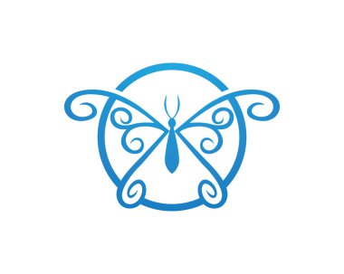 Kelebek logo ve şablon