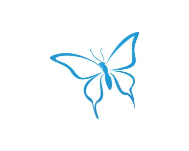 Butterfly logo and template clipart