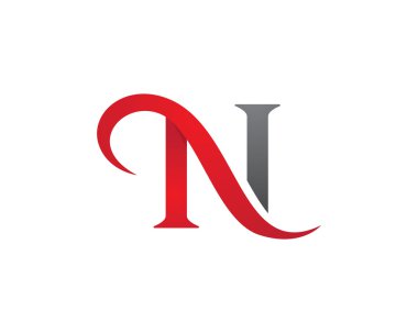 N Harfi Logo Şablonu