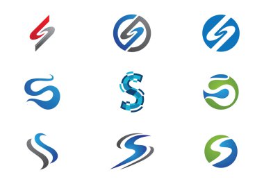 S Harfi Logo şablonu