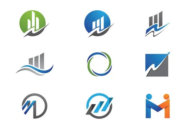 Logotipo das finanças das empresas —  Vetores de Stock