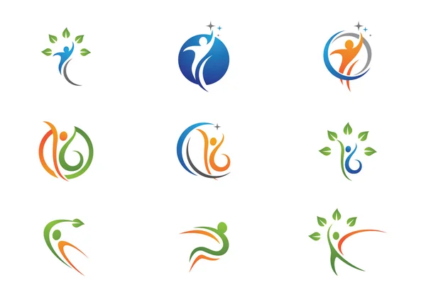 Здоров'я шаблон логотип — стоковий вектор