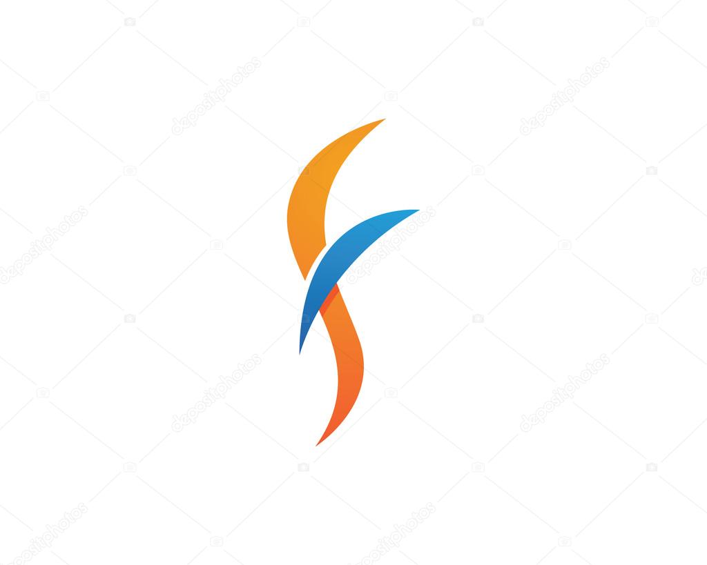 F Letter Logo Template vector icon