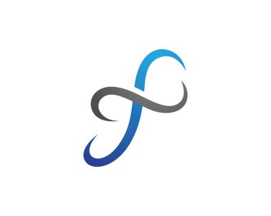 F harf Logo şablon vektör simgesi