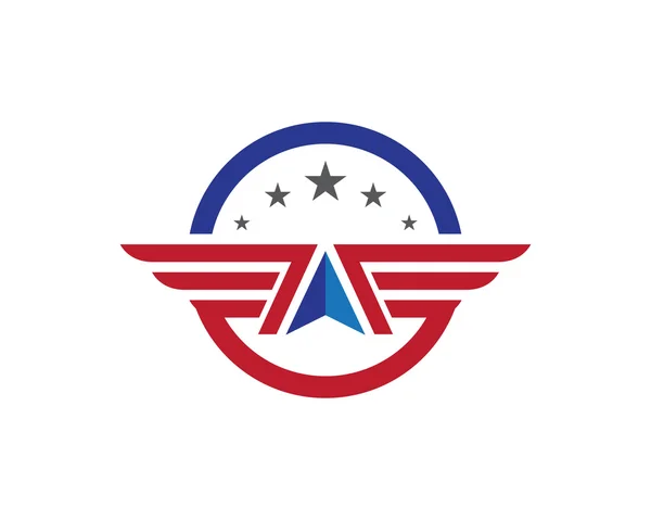 Wing Logo Template — Stock Vector