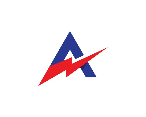 Ikona Vektor dopis moc Logo šablony — Stockový vektor