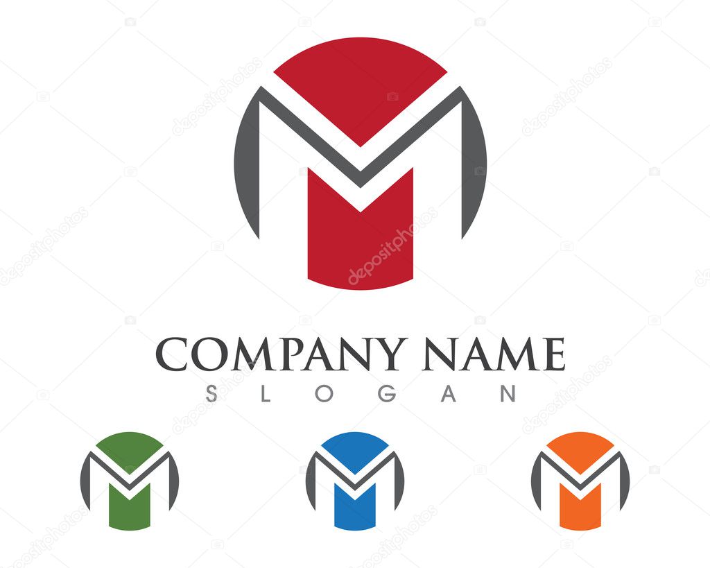 M Letter Logo Template vector icon design
