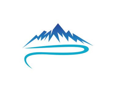 Dağ logo ve şablon