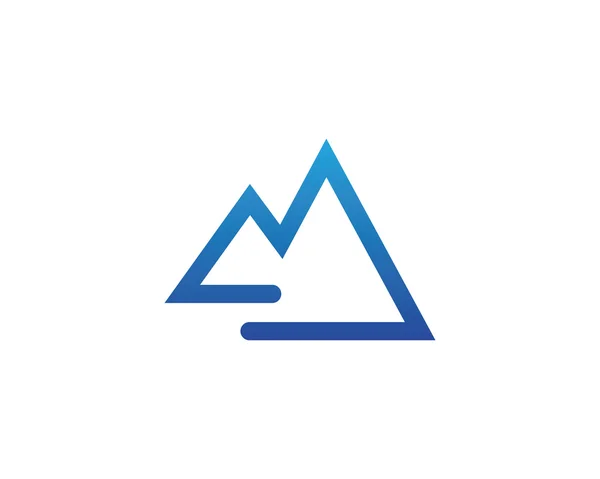 Mountain logotyp och mall — Stock vektor