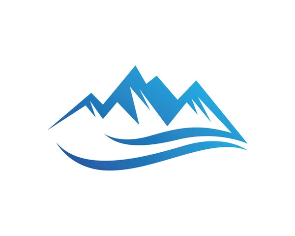 Βουνό λογότυπο και πρότυπο — Διανυσματικό Αρχείο