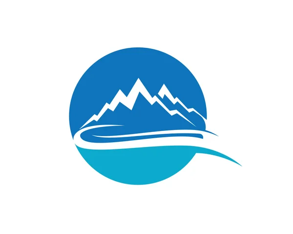 Mountain logo a šablona — Stockový vektor