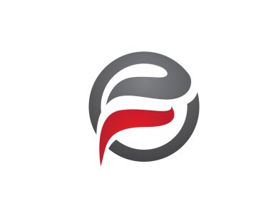 ateş alev logosu şablonu