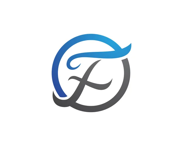 F písmeno Logo šablona vektor — Stockový vektor