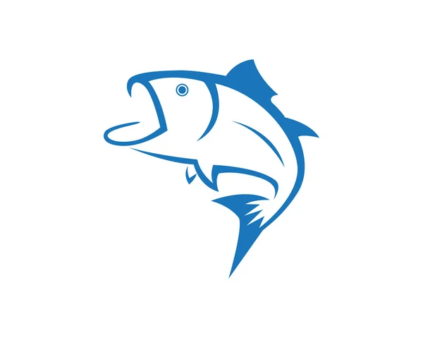 Modelo de logotipo de peixe — Vetor de Stock