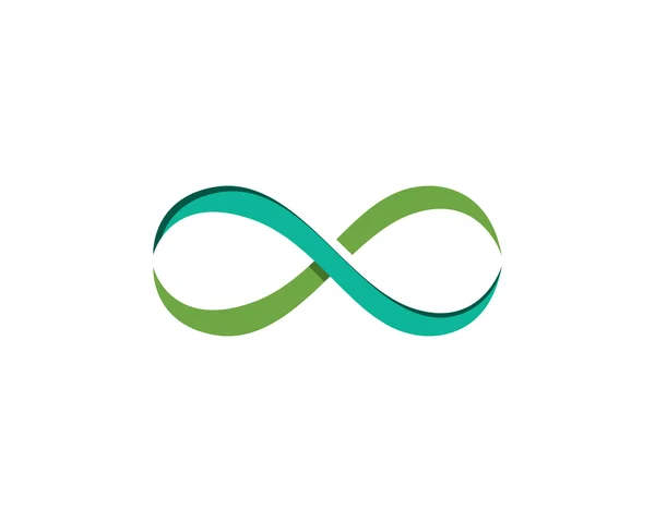 Logotipo infinito personas y atención médica — Vector de stock