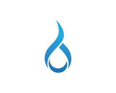 Su damla logo ve şablon