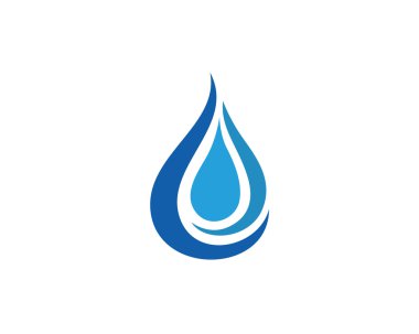 Su damla logo ve şablon