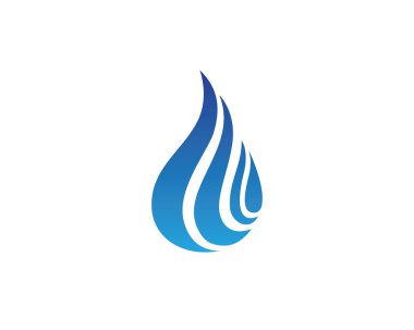 Su damla logo ve şablon