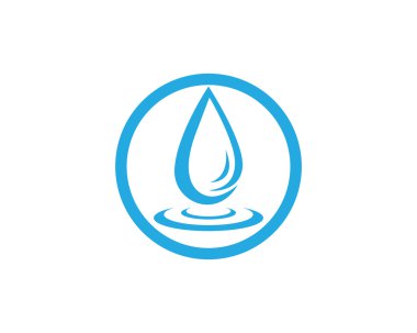 Su damla logo ve şablon