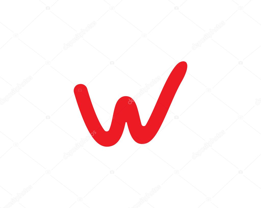 W letter logo and template