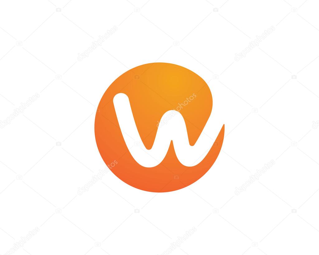 W letter logo and template