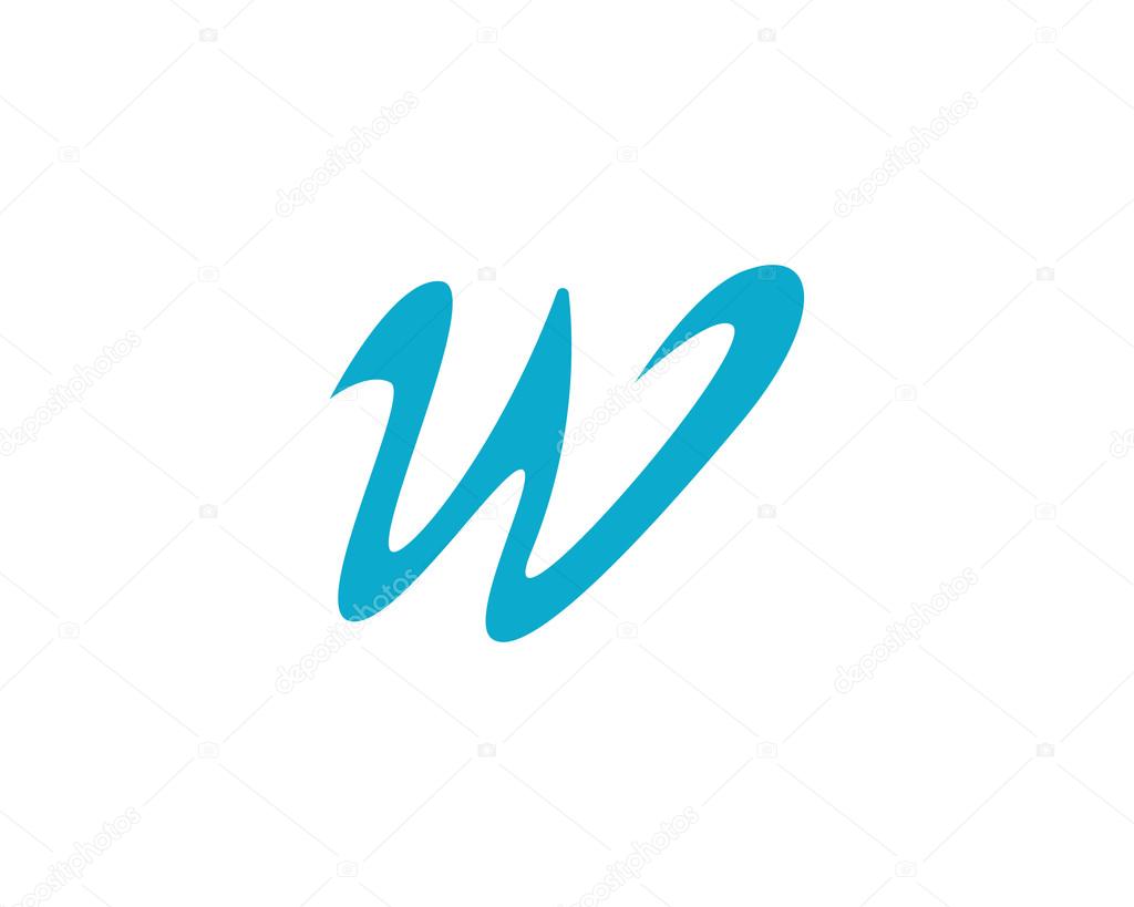 W letter logo and template