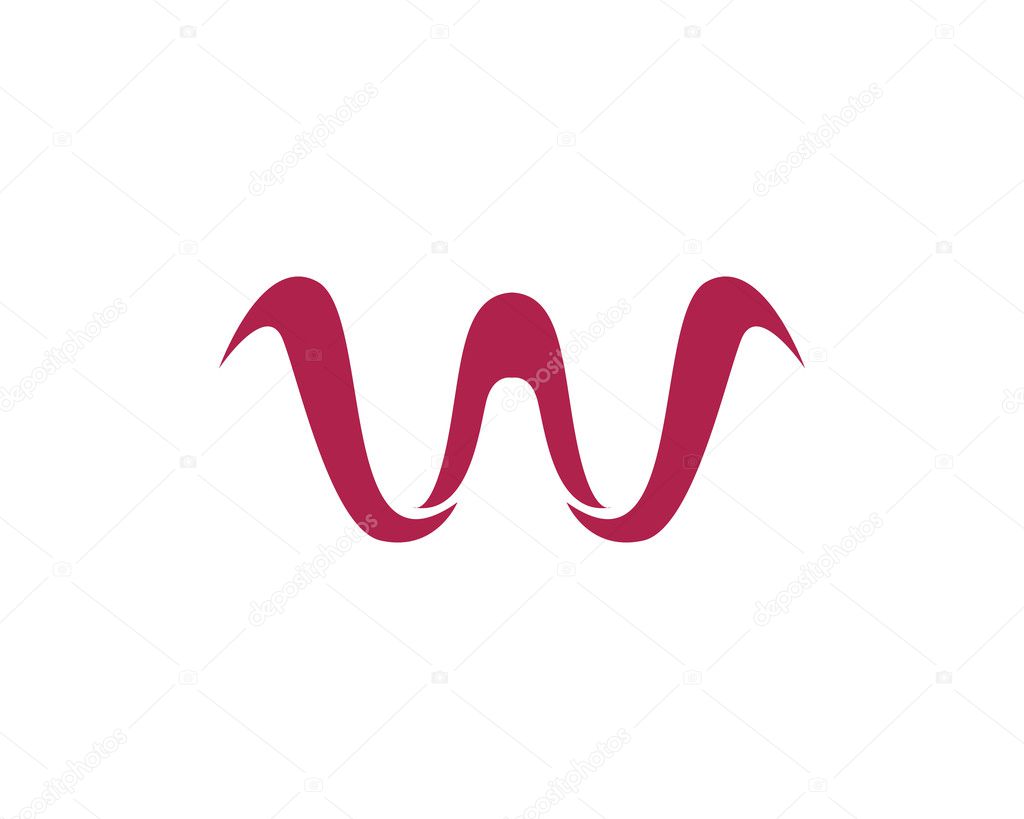 W letter logo and template