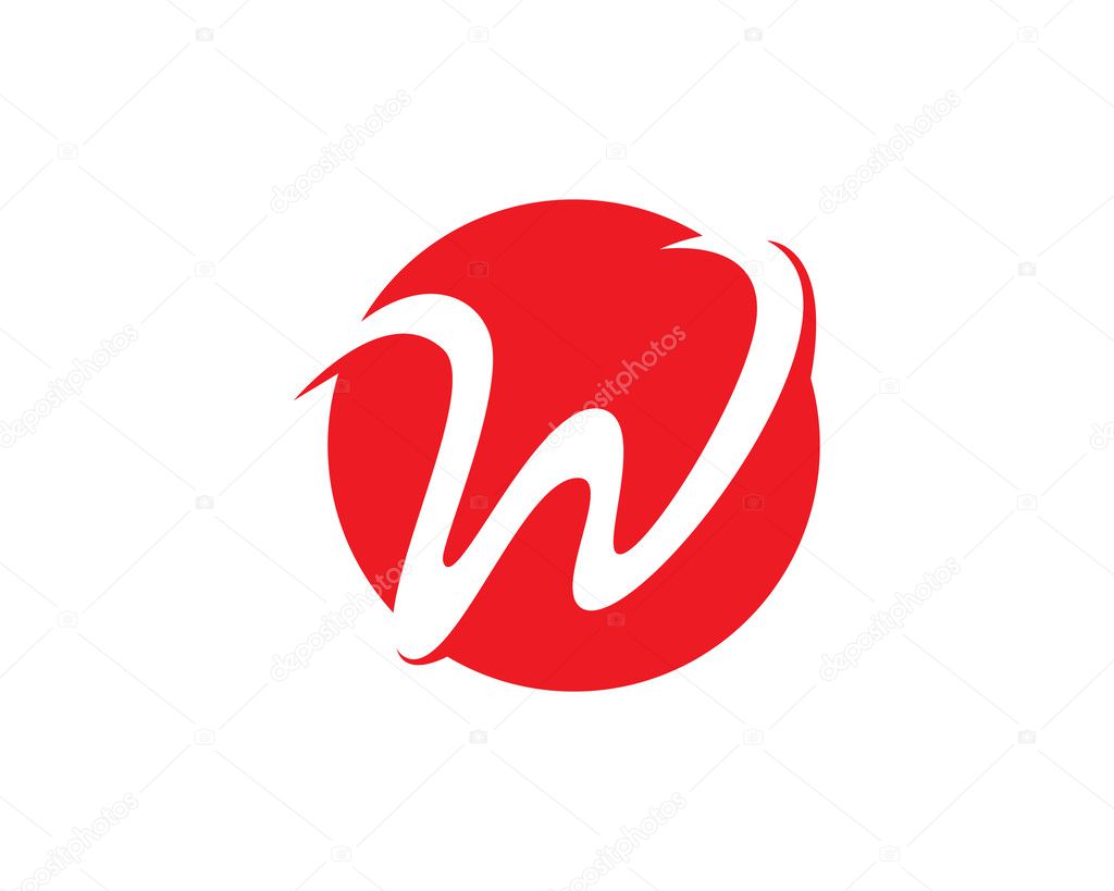 W letter logo and template