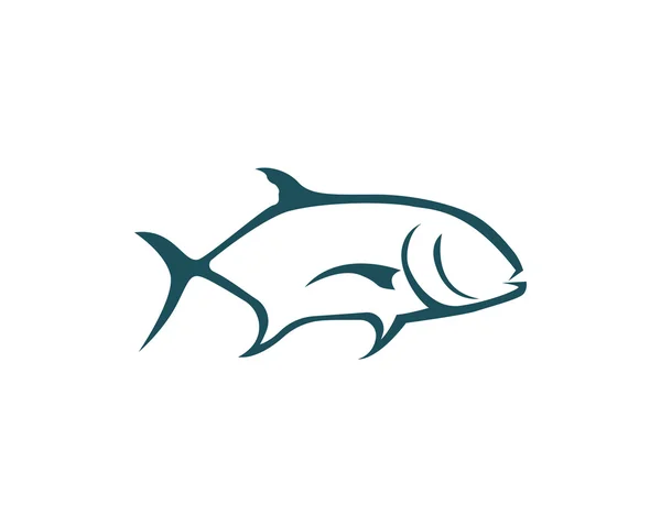 Balık logo ve şablon — Stok Vektör