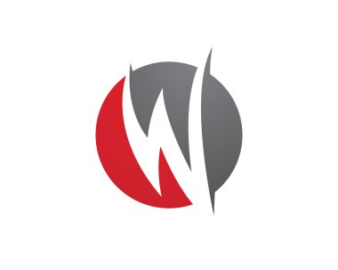 W harf logo ve şablon
