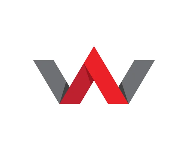 Логотип та шаблон літери W — стоковий вектор