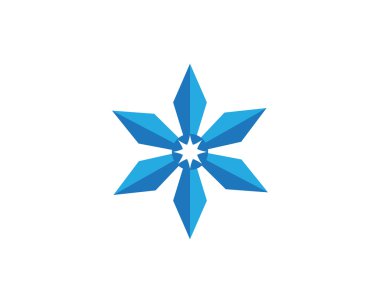 Kar Taneleri Logo Şablonu