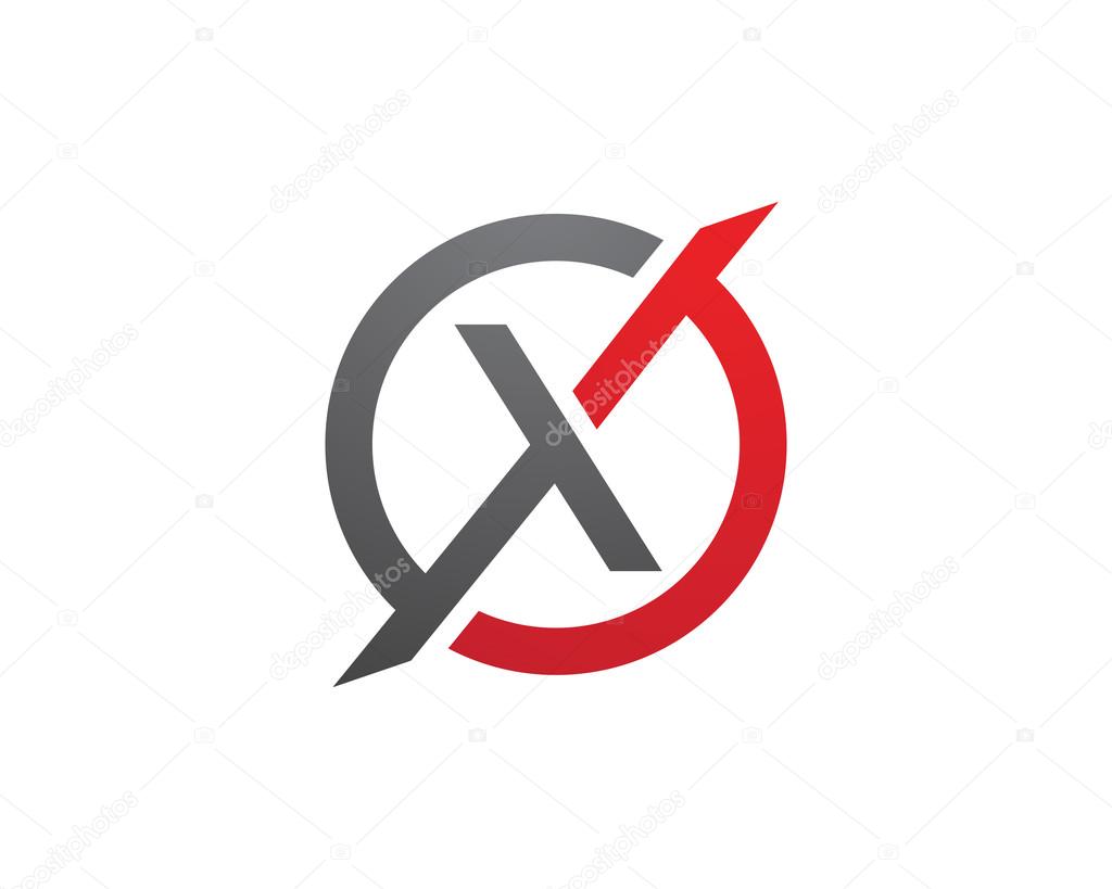 X Letter Logo template vector icon design
