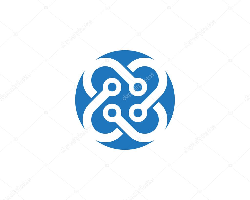 Cable, wires, wiring logo template vector icon