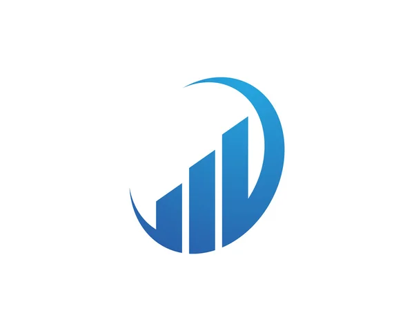 Logo y plantilla de financiación empresarial — Archivo Imágenes Vectoriales