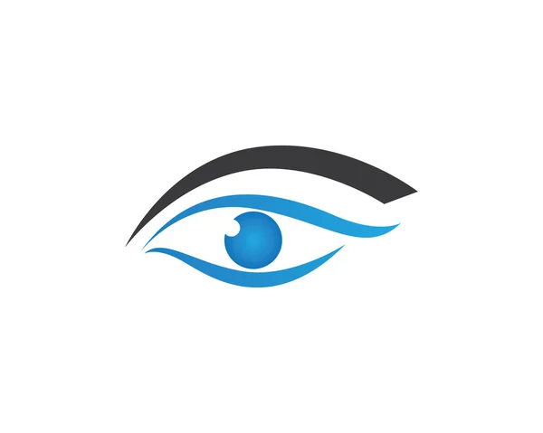 Ojos cuidado logo salud — Vector de stock