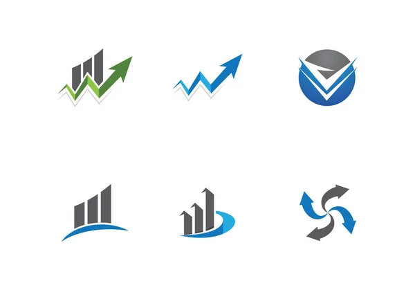 Logotipo financiero — Vector de stock