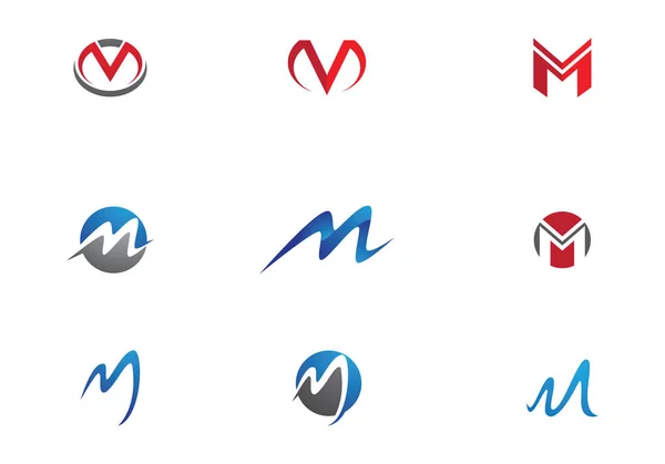 M brev logotyp verksamhet — Stock vektor