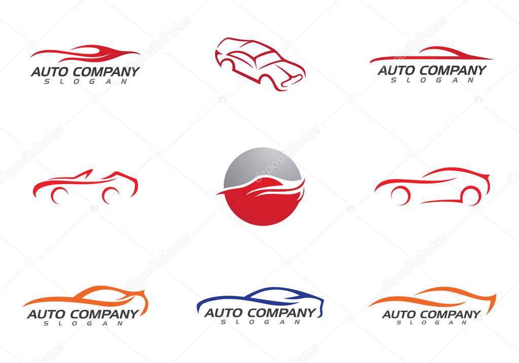 Speed Auto car Logo Template vector icon