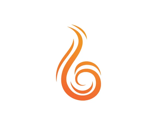 Fuego llama logotipo plantilla — Archivo Imágenes Vectoriales