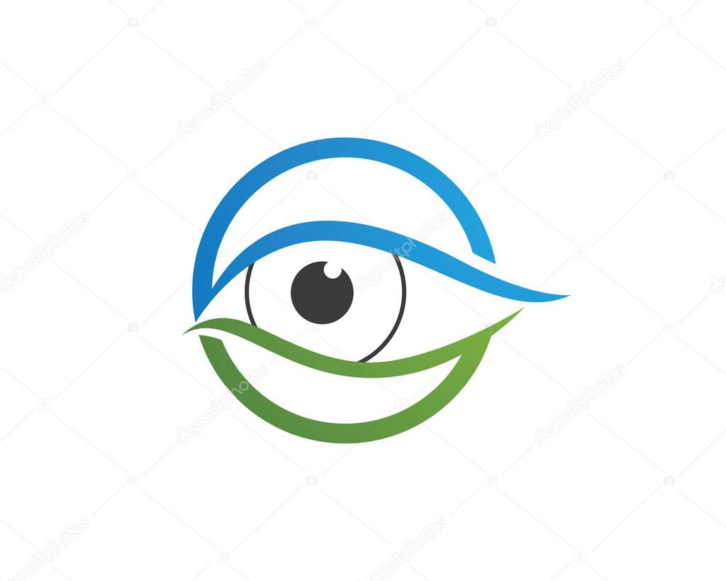 Eyes care logo health 