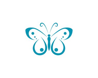Kelebek logo şablonu