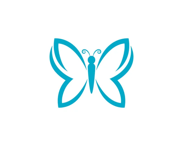 Butterfly logotyp mall — Stock vektor