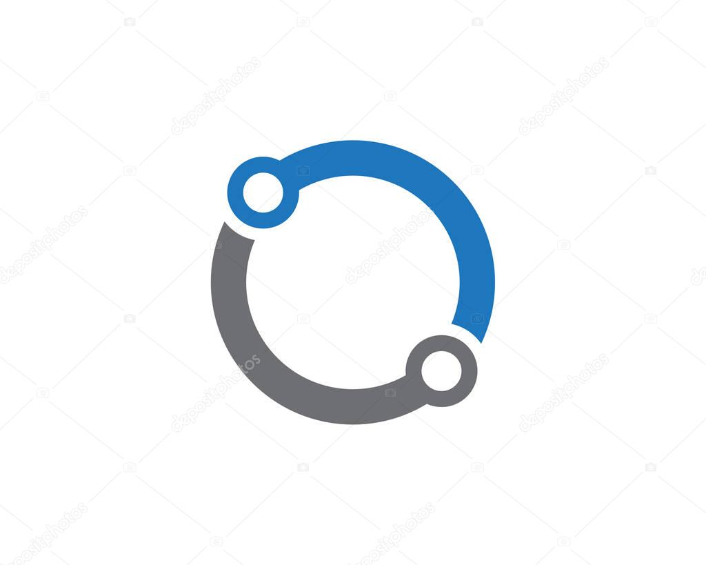 Cable, wires, wiring logo template vector icon