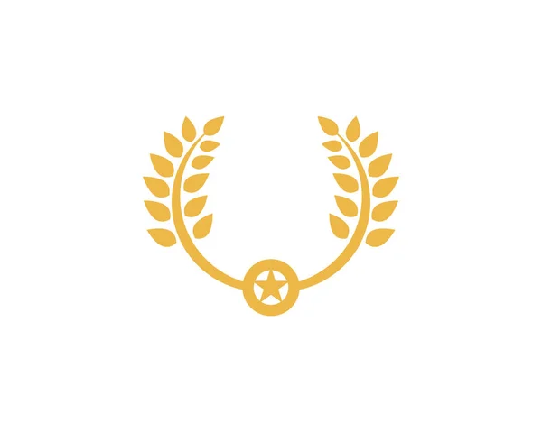 Szablon logo pszenicy — Wektor stockowy