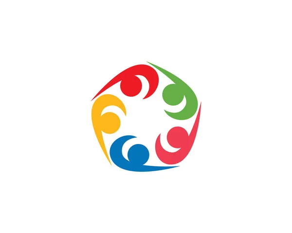 Logotipo comunitário — Vetor de Stock