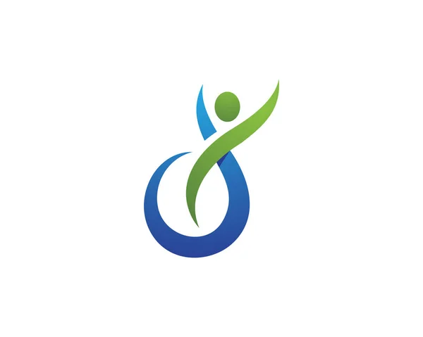 Modelo de logotipo de saúde — Vetor de Stock