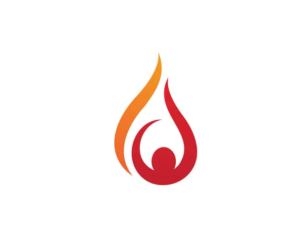 Wzór logo płomienia ognia — Wektor stockowy